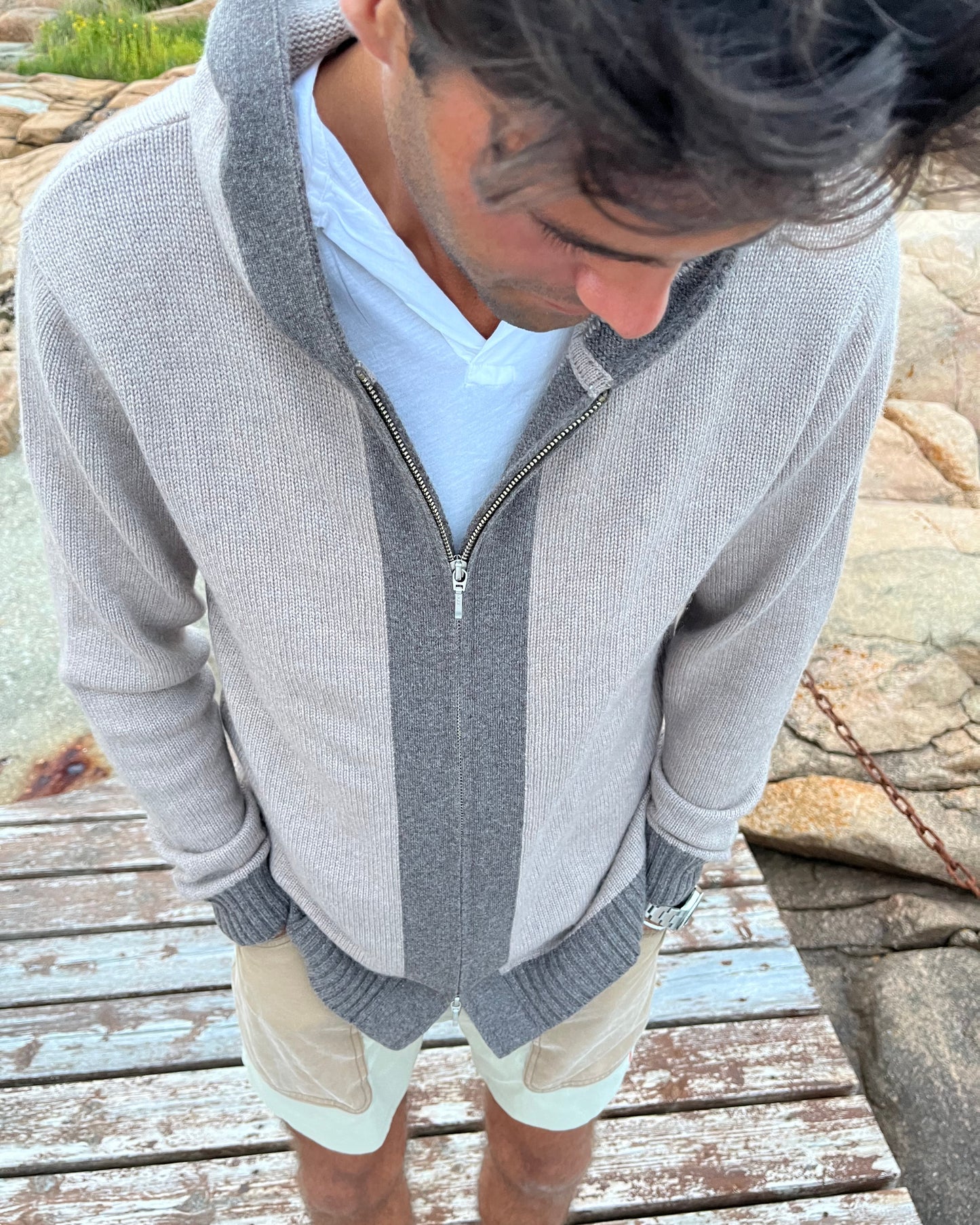 Didrik Cardigan - Sand / sandfarger