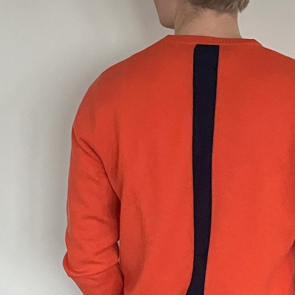 William round neck men's - Orange / Navy