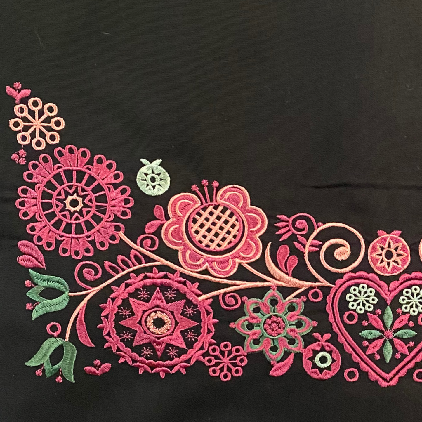 Posesett til sko og tilbehør svart - burgunder/rosa/grønn