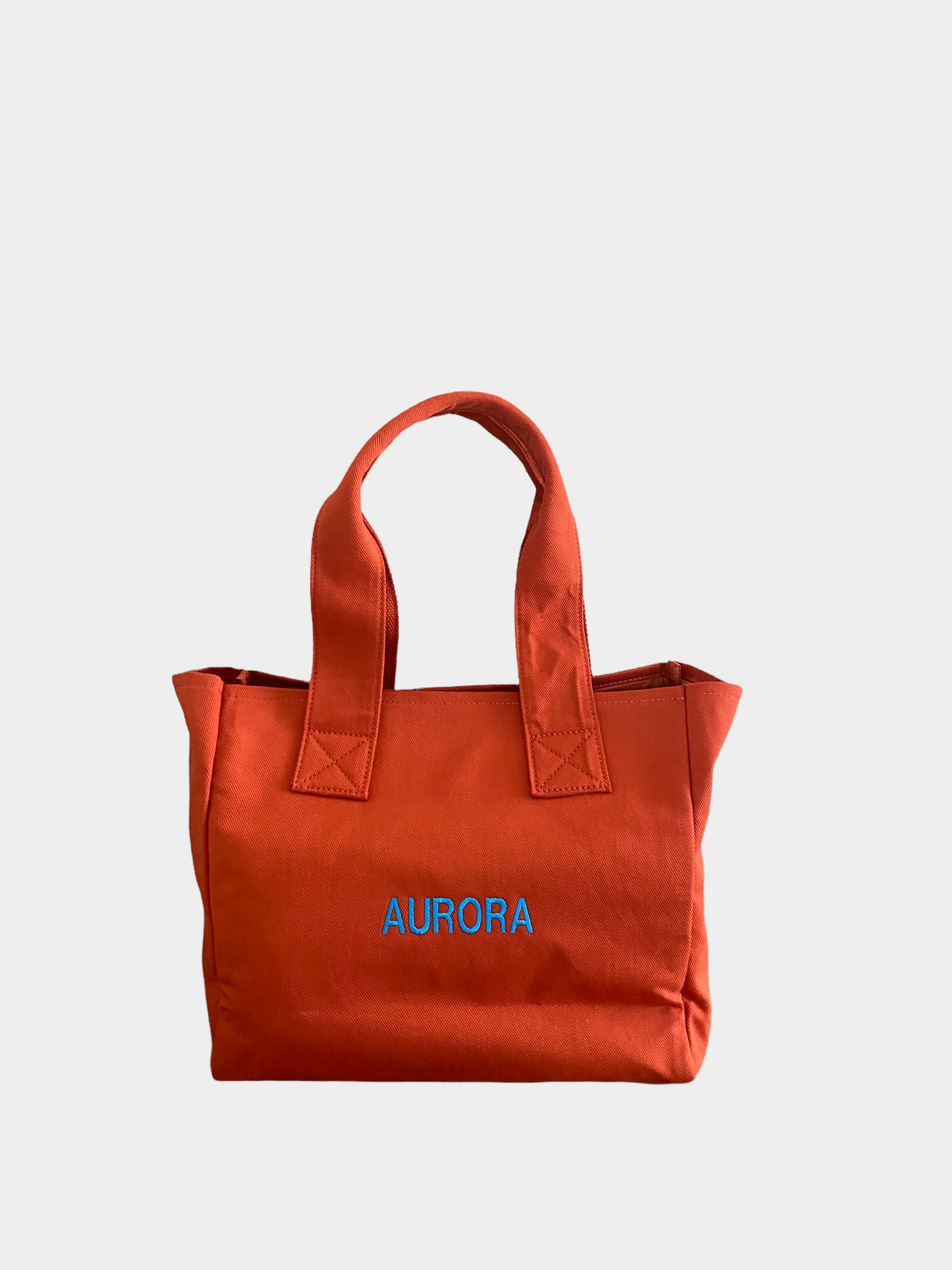 Skulderveske / Shopper kanvas medium - Oransje/rød