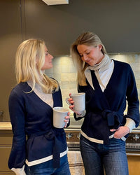 Spoonie Cardigan - Navy/sand