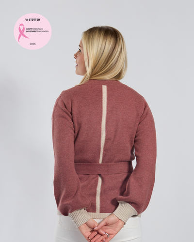 Spoonie Cardigan - Gammelrosa/lyssand