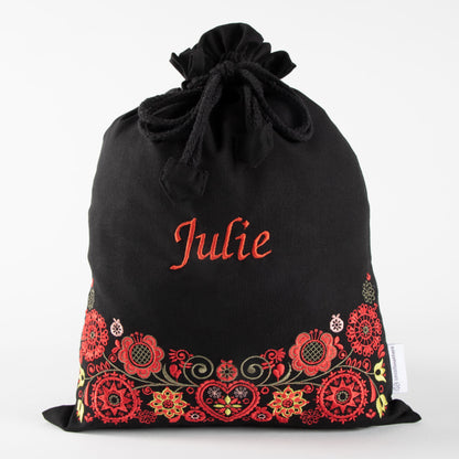 Skopose svart - rød/grønn