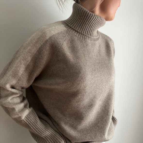 New Rollneck jumper - Sand / Lyssand