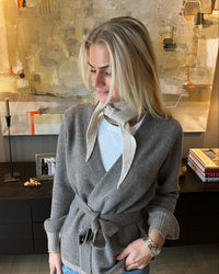 Spoonie Cardigan - Mørk toast/sand