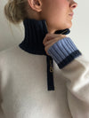 Zip Offwhite/lyseblå/navy