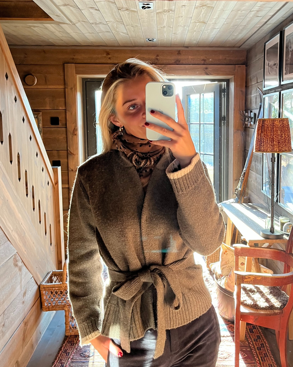 Floor cardigan Brun/sand