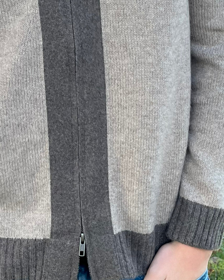 August Cardigan - Sand/ sandfarger