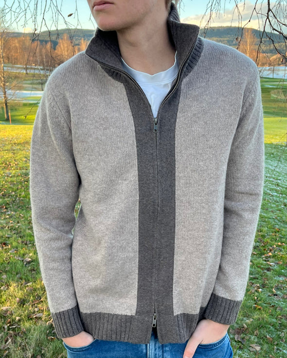 August Cardigan - Sand/ sandfarger