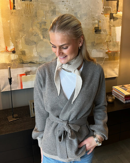 Spoonie Cardigan - Mørk toast/sand