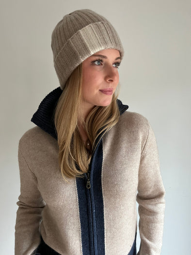 Cashmere hat toast/light sand/offwhite