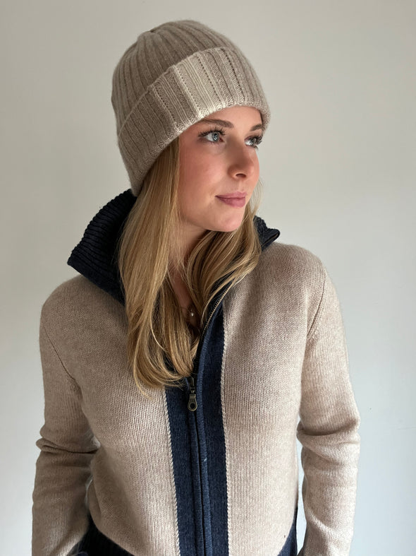 Cashmere hat toast/light sand/offwhite