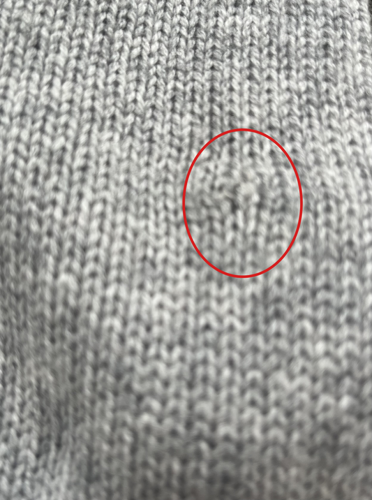 Contrast cardigan Grå/offwhite
