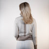 Contrast cardigan Offwhite / Toast
