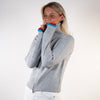 Contrast cardigan Grå/rainbow