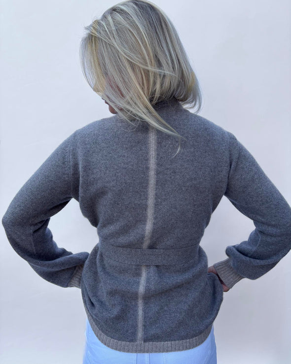 Spoonie Cardigan - Mørk toast/sand