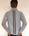 Christian half zip herre kashmir - lyseblå/sandfarger