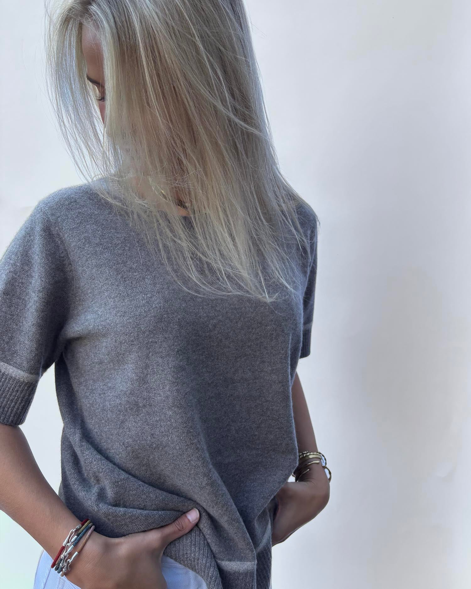 Colette short sleeve - Dark toast/light sand