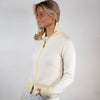 Contrast cardigan Offwhite/lysegul