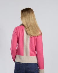 Zip kashmir Rosa/sand