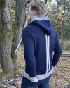 Didrik Cardigan - Navy / sandfarger