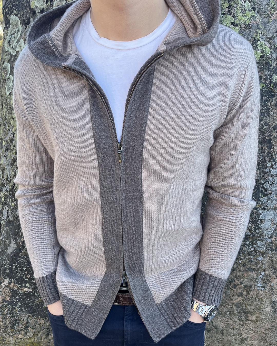 Didrik Cardigan - Sand / sandfarger