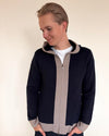 Didrik Cardigan - Navy / sandfarger - KAN FORHÅNDSBESTILLES NÅ