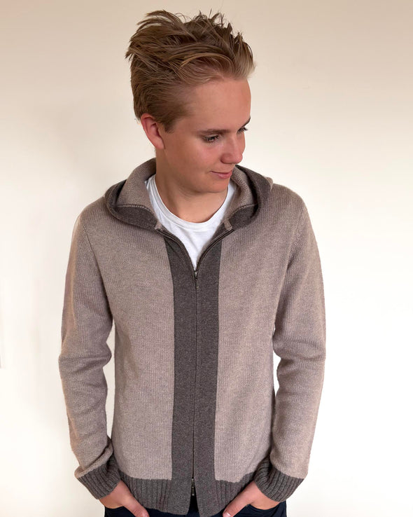 Didrik Cardigan - Mørk sand / sandfarger - KAN FORHÅNDSBESTILLES NÅ