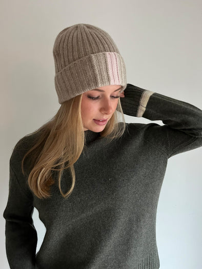 Cashmere hat toast/light pink/light sand