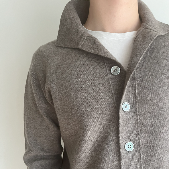 Fredrik cardigan - Toast / sand/toast