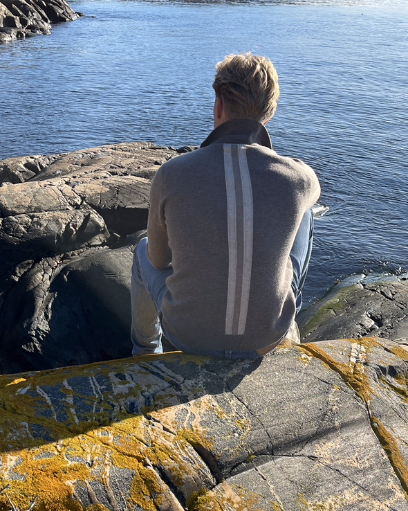 Fredrik cardigan - Toast / sand/toast