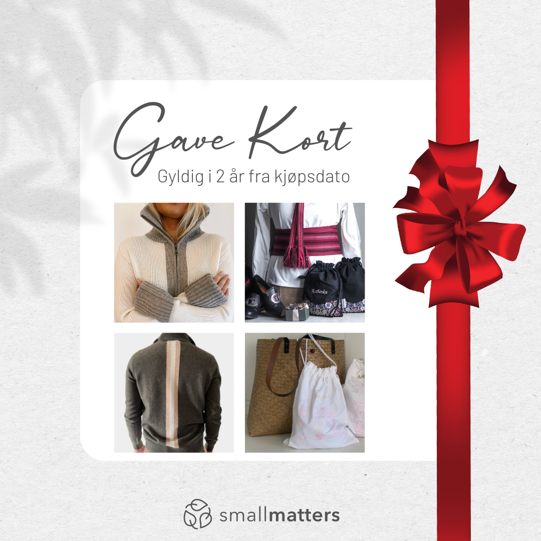 Smallmatters Gavekort - velg ønsket beløp