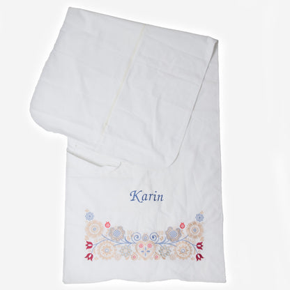 Klespose hvit - sand/pastell