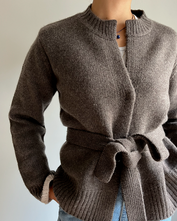 Floor cardigan Brun/sand