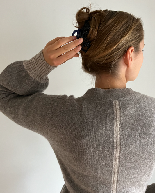 Spoonie Cardigan - Mørk toast/sand