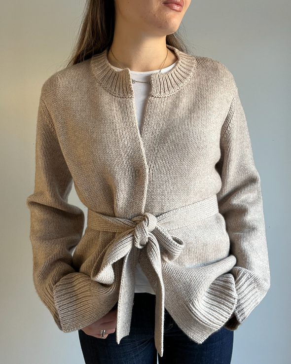 Floor cardigan Sand/mørk sand