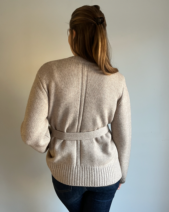 Floor cardigan Sand/mørk sand