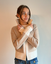 Contrast cardigan toast/offwhite