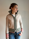 Nova cardigan sand/oliven/lyserosa