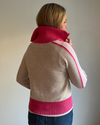 Nova cardigan sand/rosa/lyserosa
