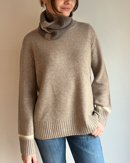 Gilli round neck kashmir - Lyssand/sand/gul