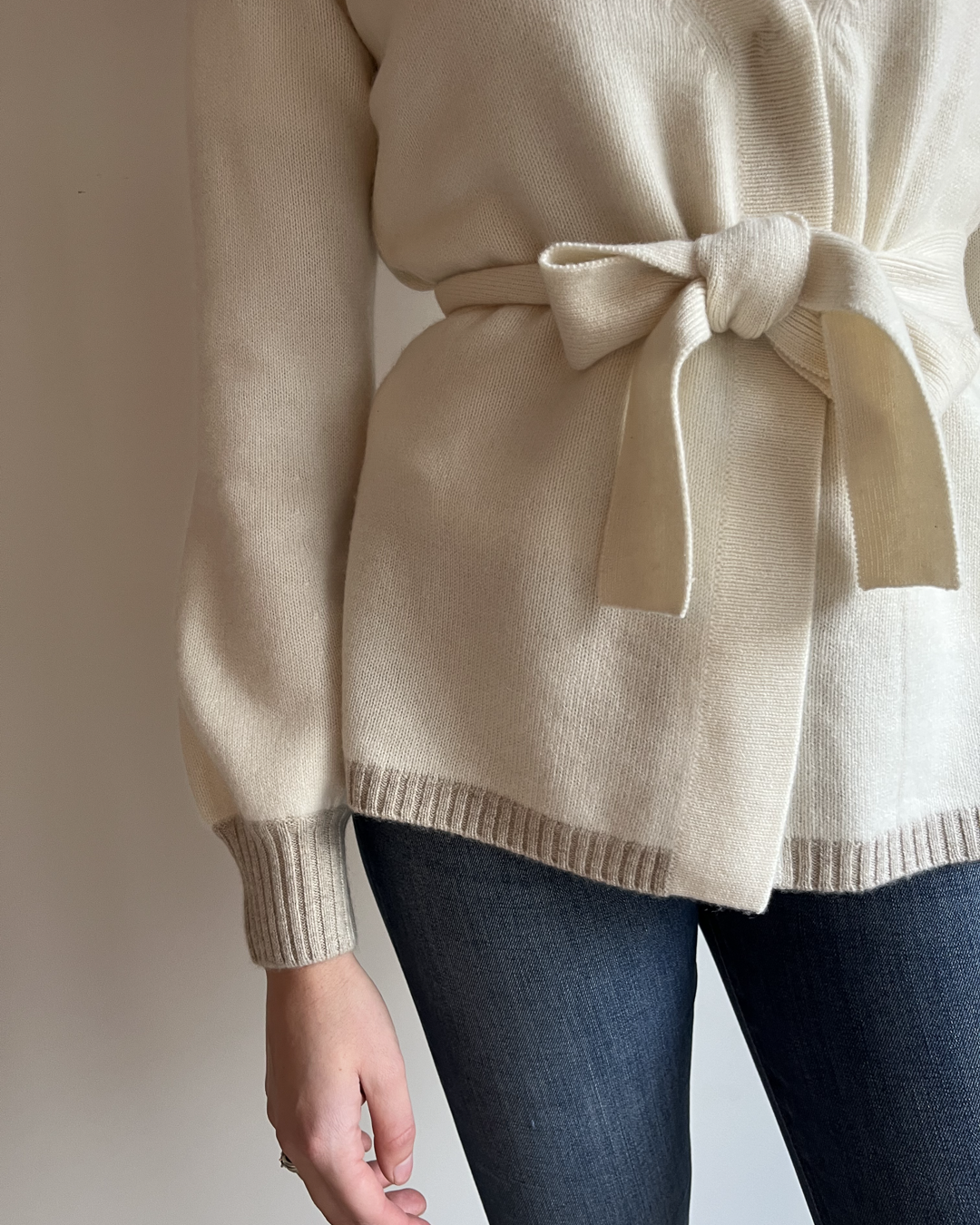 Spoonie Cardigan - offwhite/sand