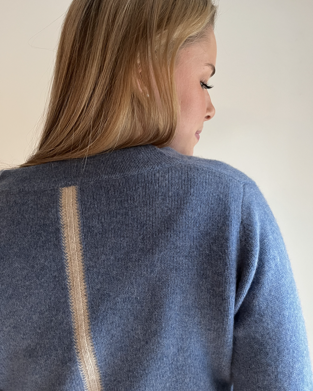 Spoonie Cardigan - denimblå/sand