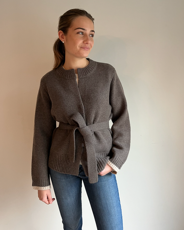 Floor cardigan Brun/sand