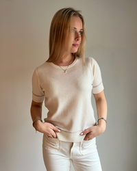 Colette short sleeve - offwhite/lyssand