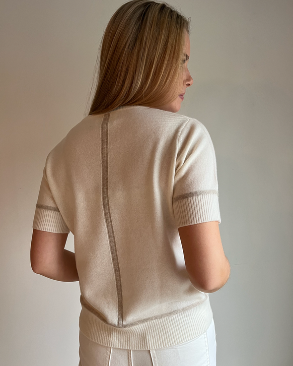 Colette short sleeve - offwhite/lyssand