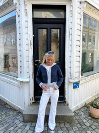 Contrast cardigan Navy / lyseblå