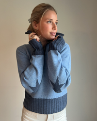 Zip star denimblå/navy