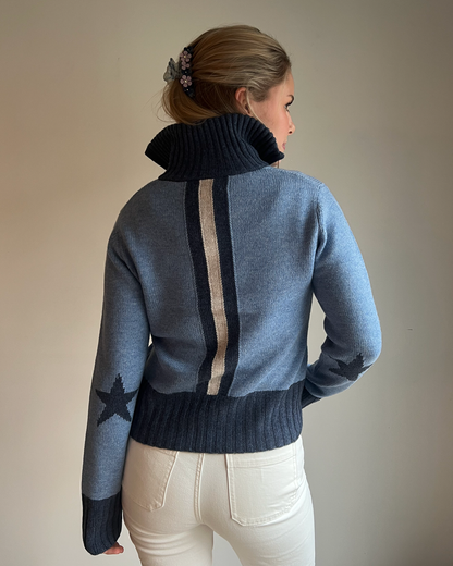 Zip star denimblå/navy