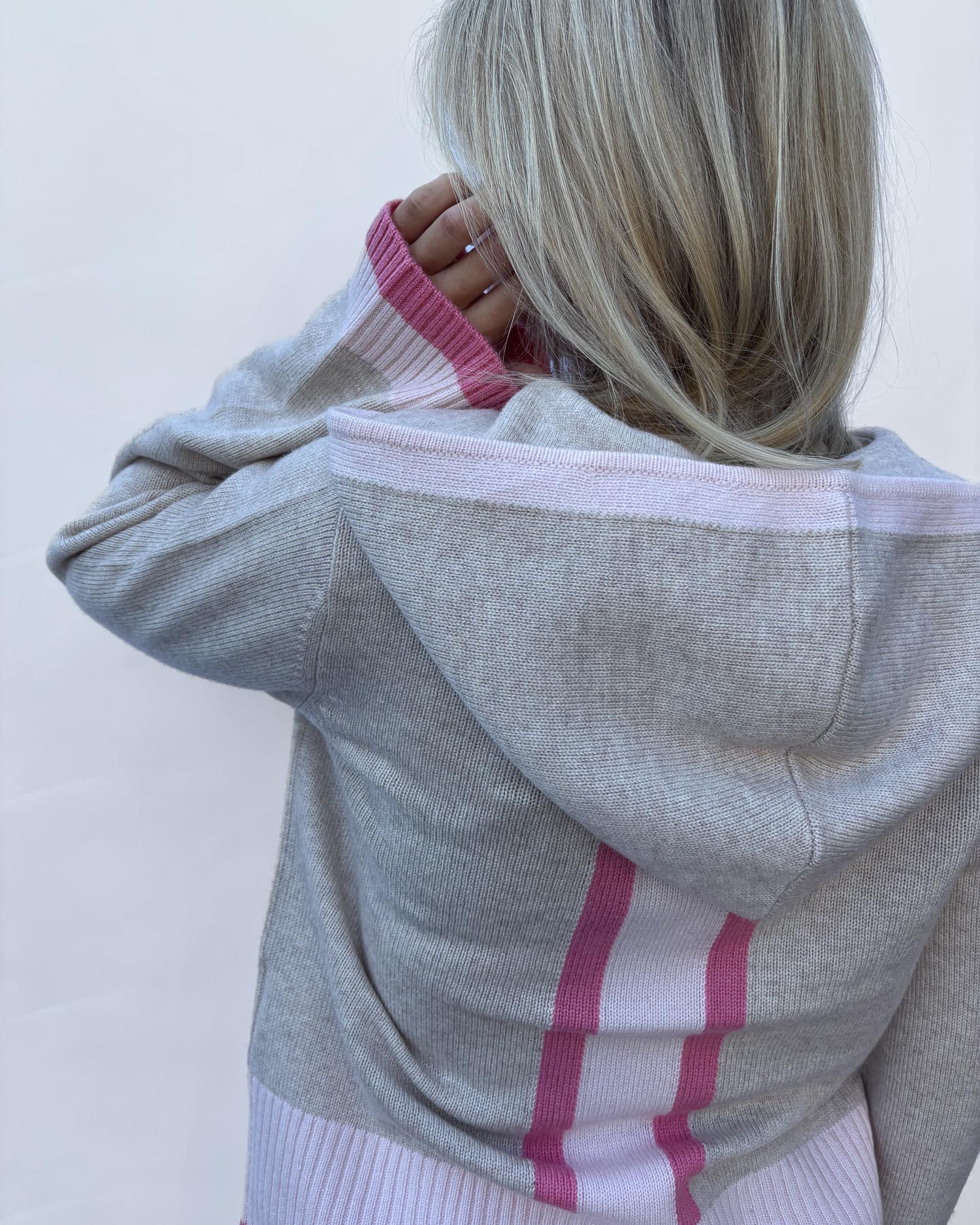 Vilma hoodie Sand/pink/light pink